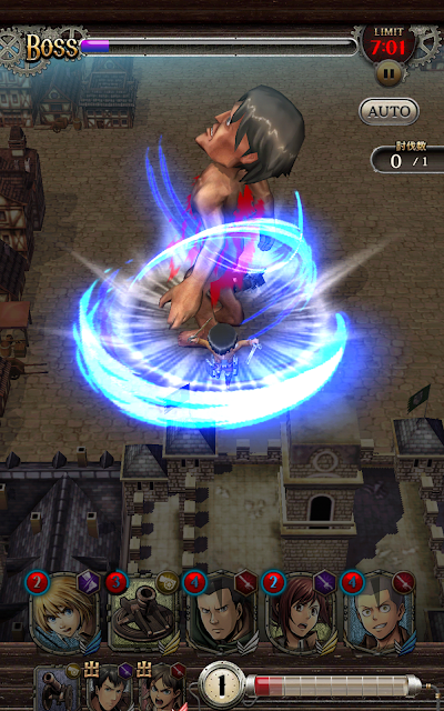 Captura de pantalla de Attack On Titan Tactics
