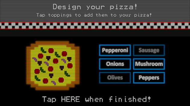FNaF 6: captura de tela 2 do simulador de pizzaria
