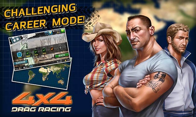 Captura de pantalla 3 de Drag Racing 4x4