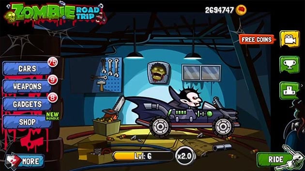 Captura de pantalla 1 de Zombie Road Trip