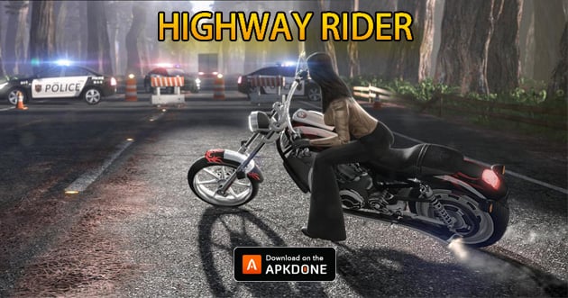 Cartel de Highway Rider Motorcycle Racer