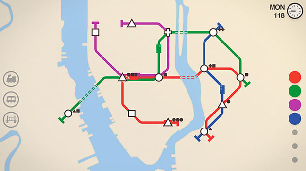Mini Metro captura de pantalla 1