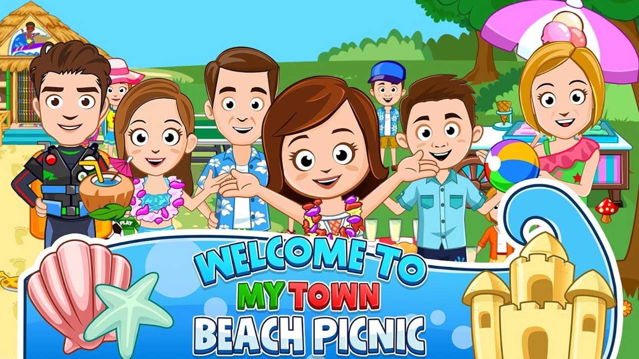 My Town Beach Picnic poster