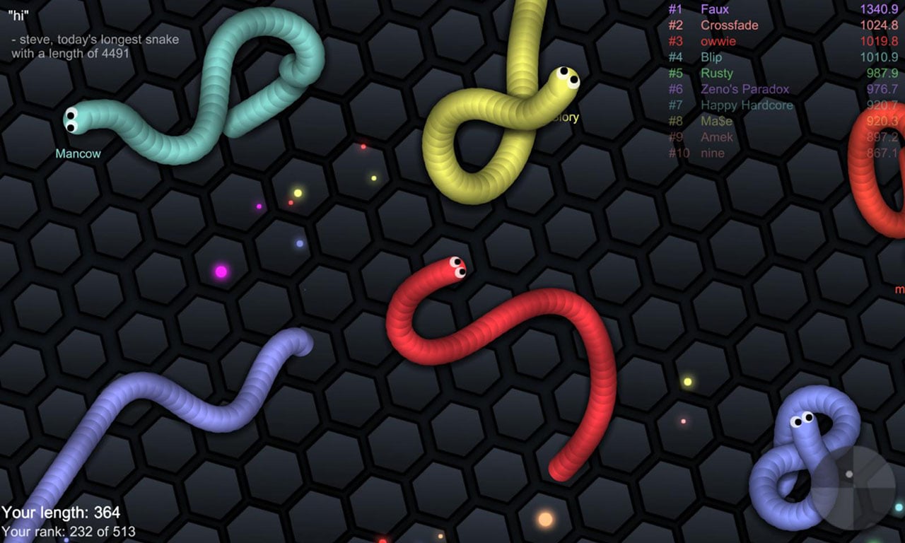 Slither io screen 2