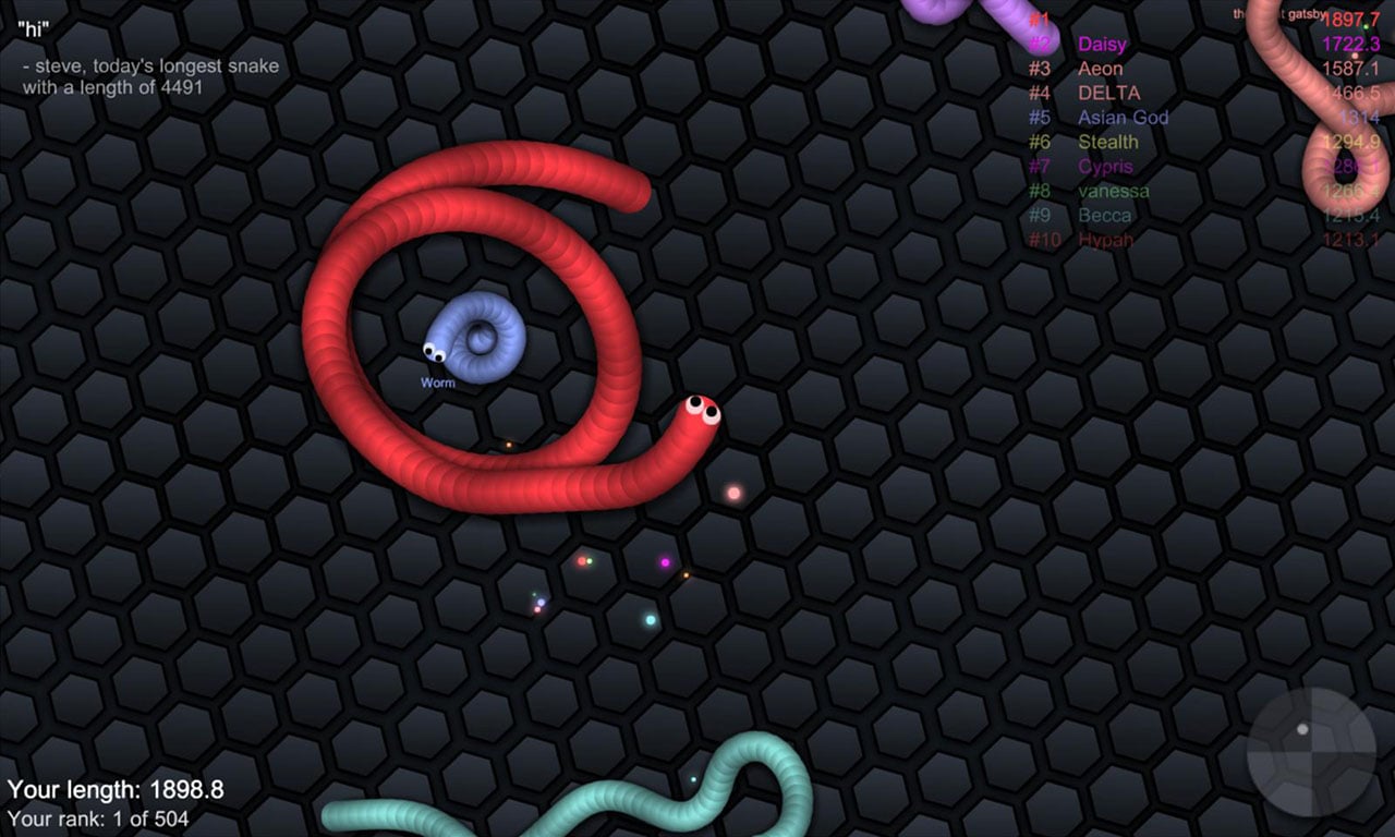 Slither io screen