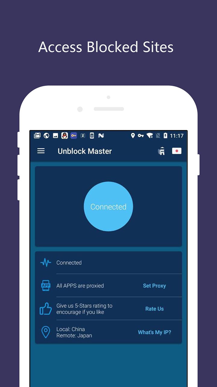 Free VPN Unlimited Proxy: Proxy Master screenshot 1