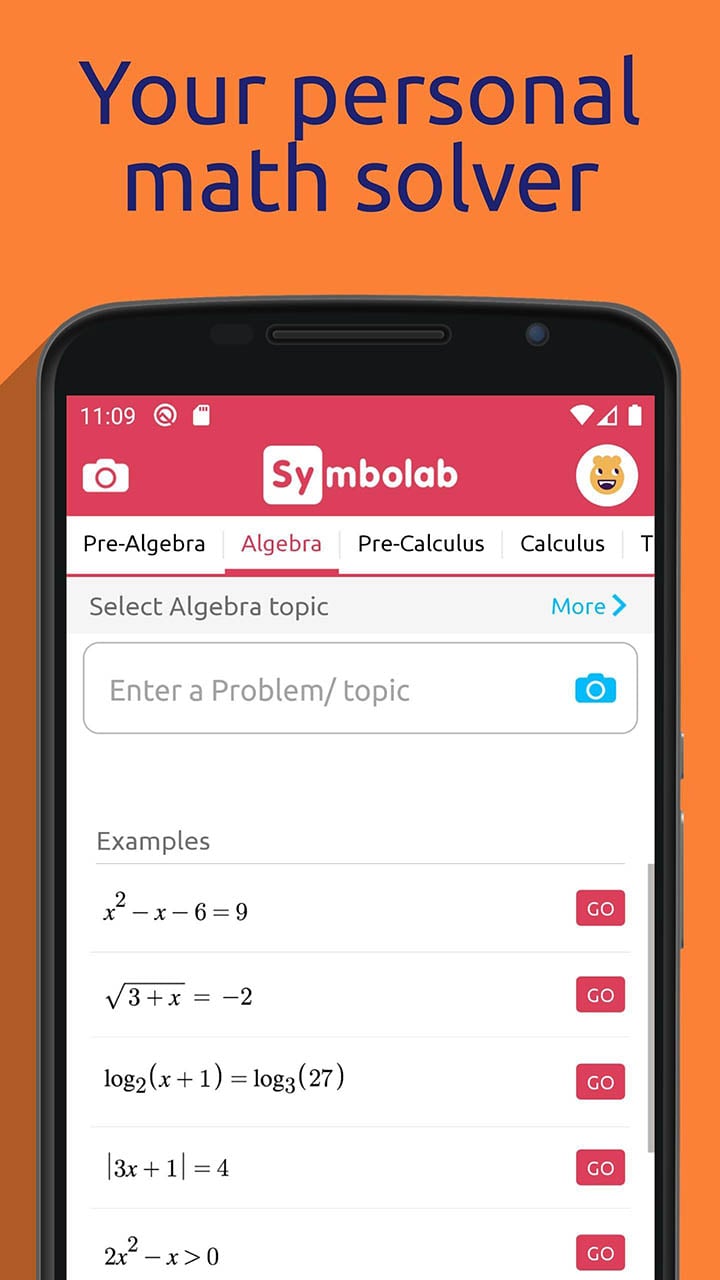 Symbolab Math solver screenshot 1