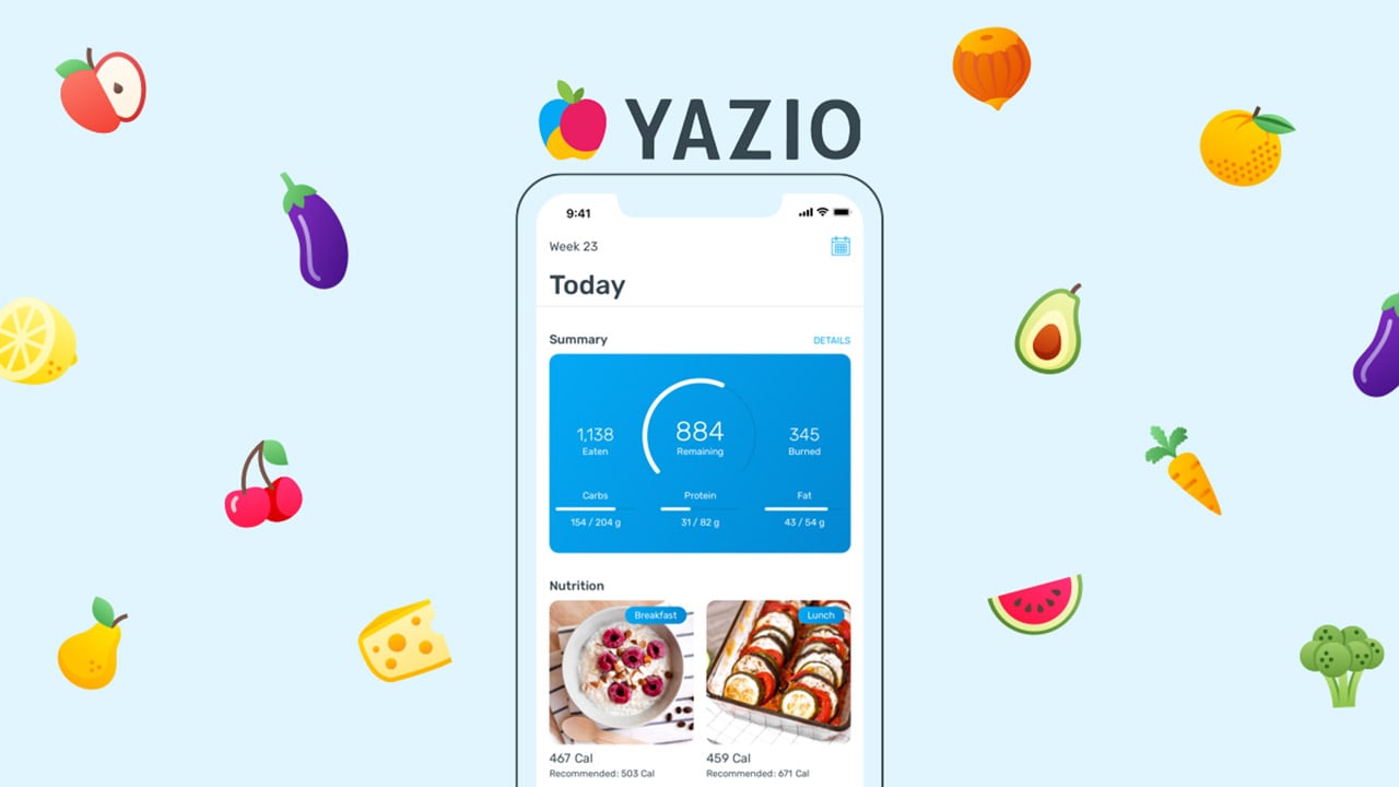 YAZIO Calorie Counter MOD APK 7.6.4 (Pro Unlocked) for Android