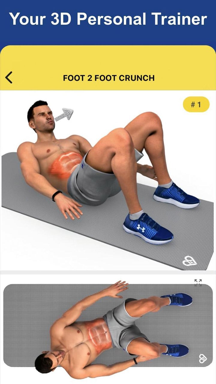 Abs Workout screen 2