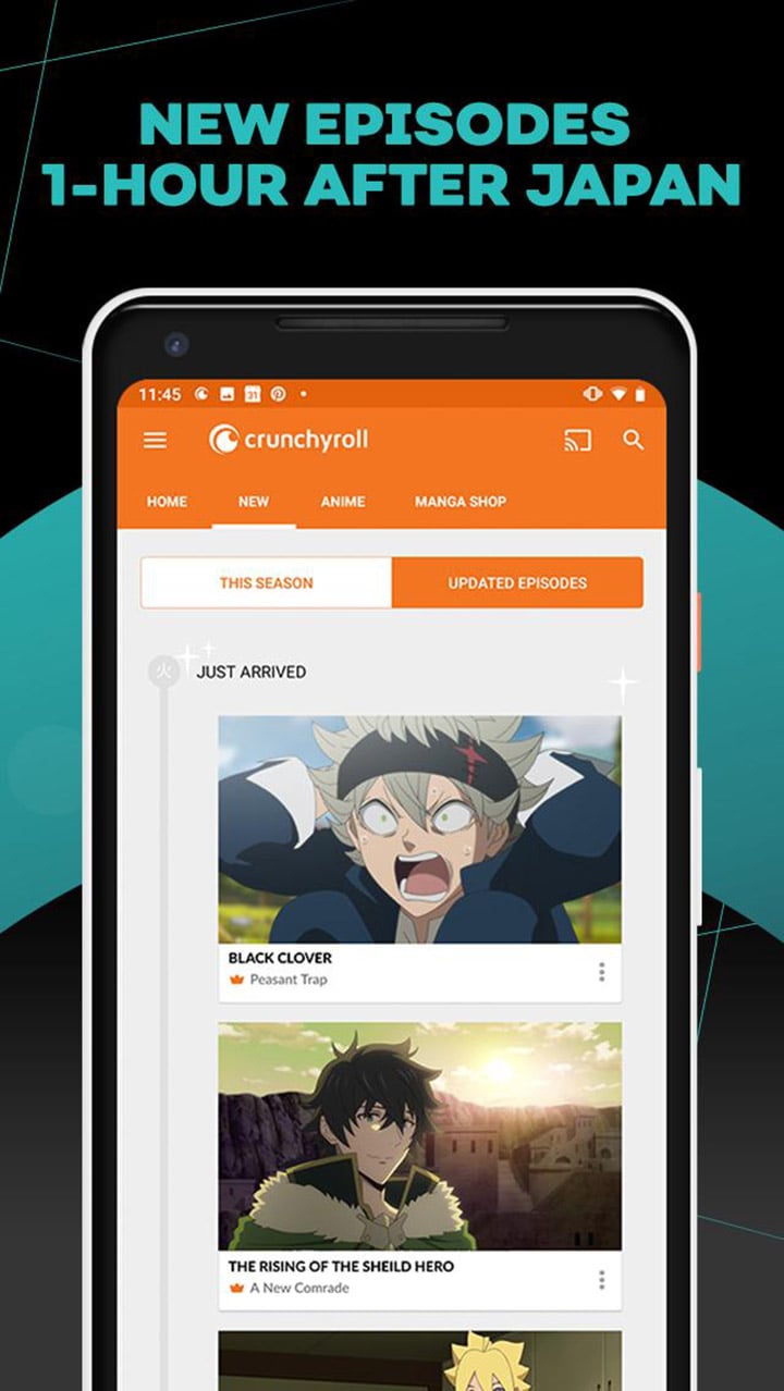 Crunchyroll screen 2