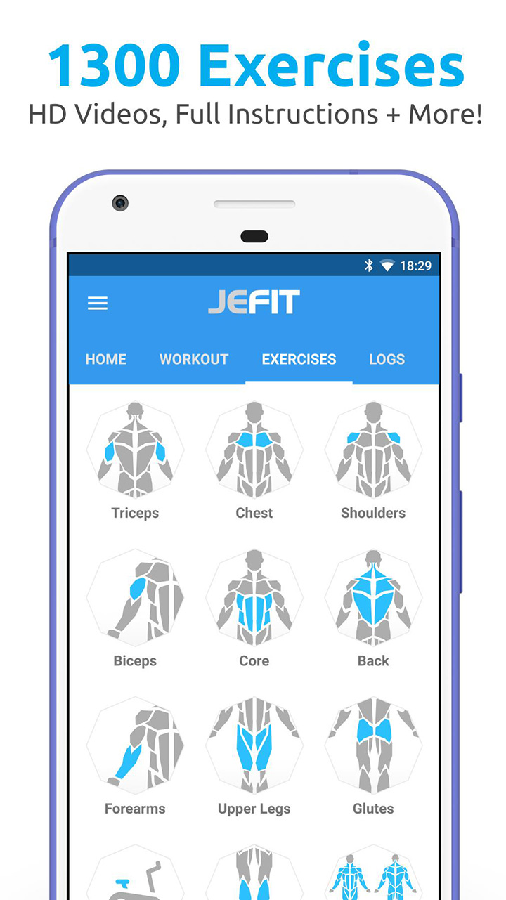 JEFIT Workout Tracker screen 0