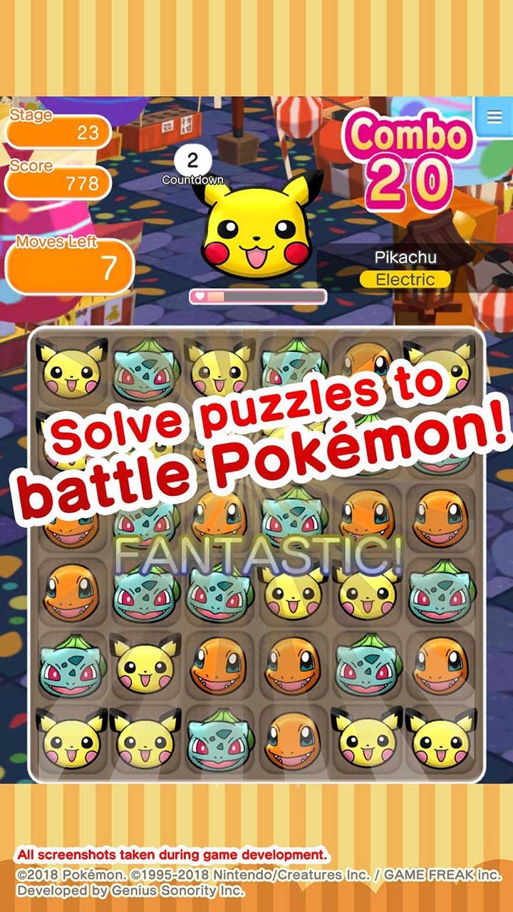 Pokémon Shuffle Mobile screen 1