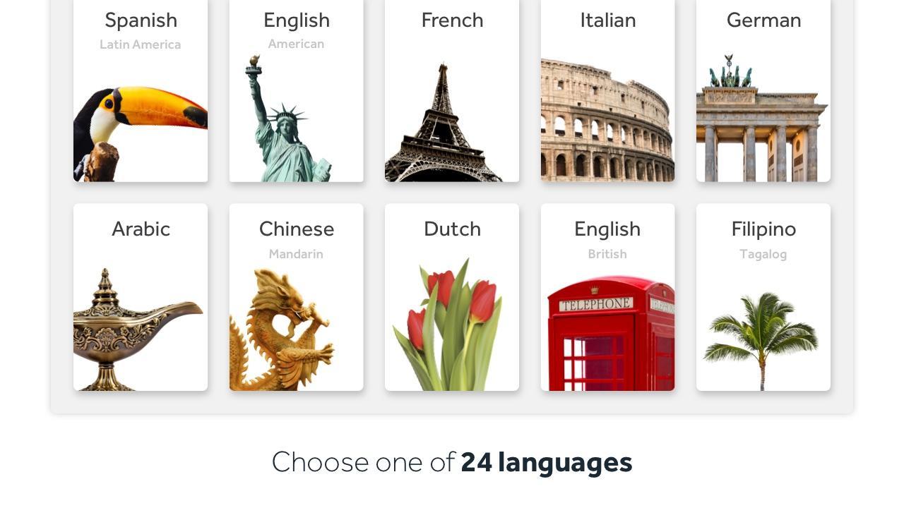 Rosetta Stone Learn Languages screen 0