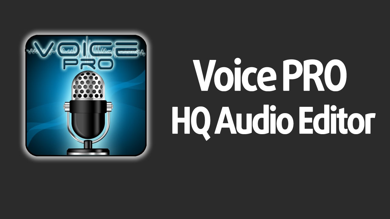 Voice PRO HQ Audio Editor poster