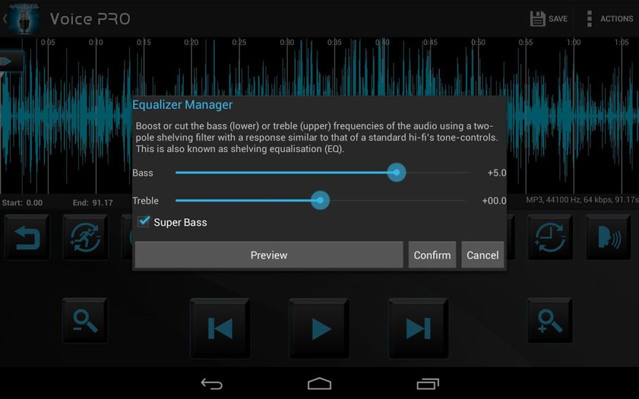 Voice PRO HQ Audio Editor screen 3