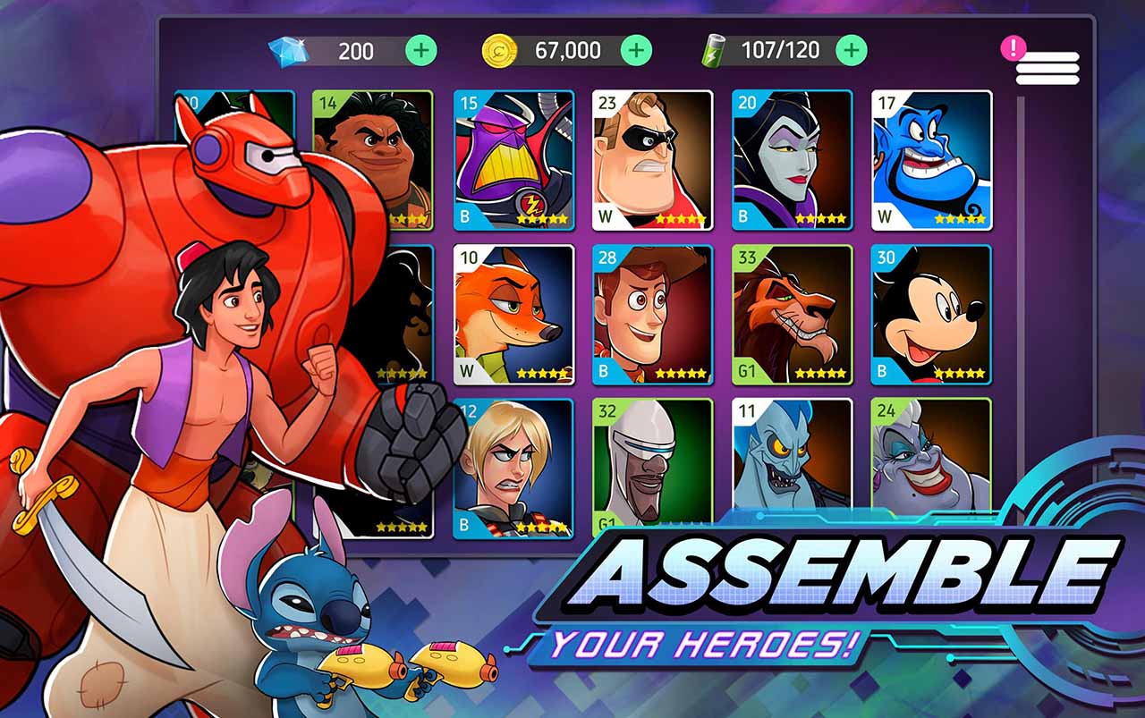 Disney Heroes Battle Mode screen 1