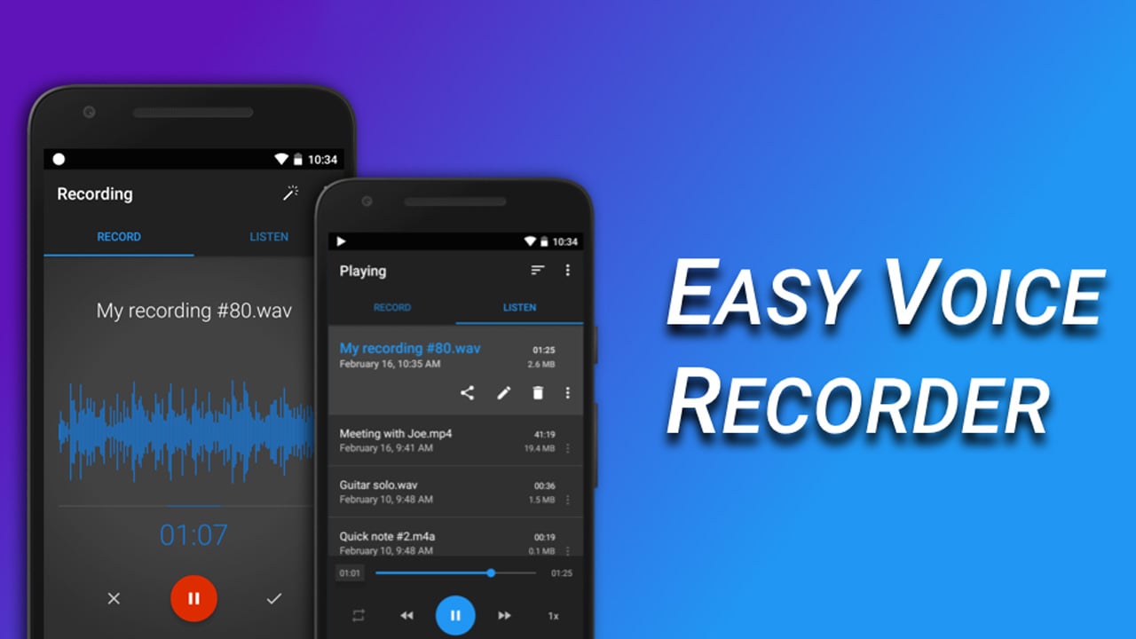 Easy Voice Recorder Pro poster