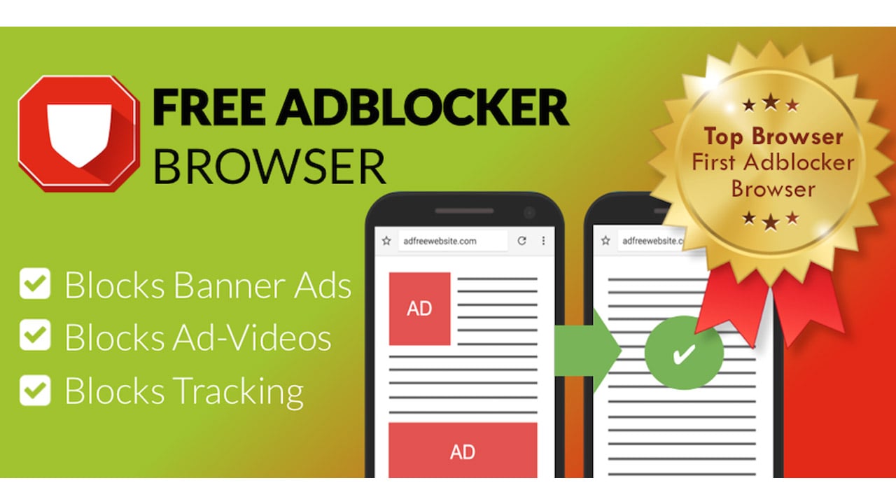 Free Adblocker Browser poster