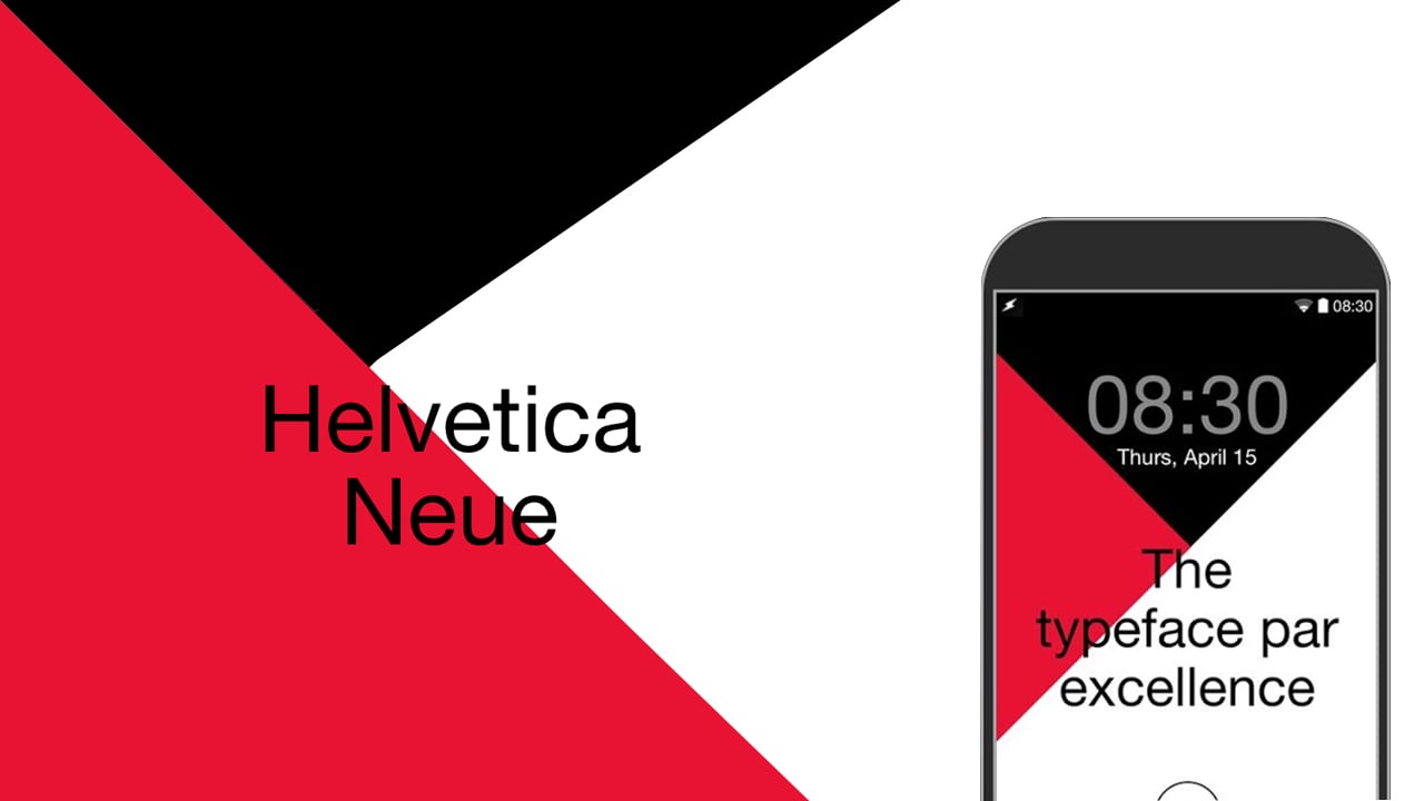 Helvetica Neue FlipFont poster
