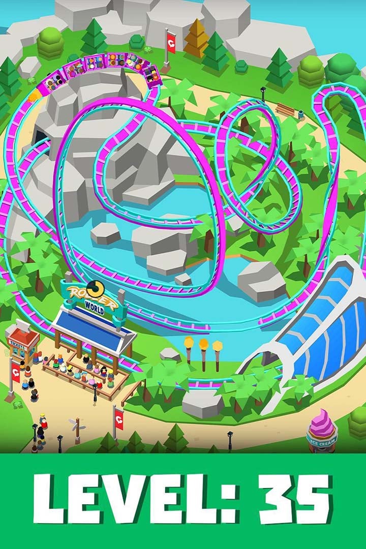 Idle Theme Park Tycoon screen 1