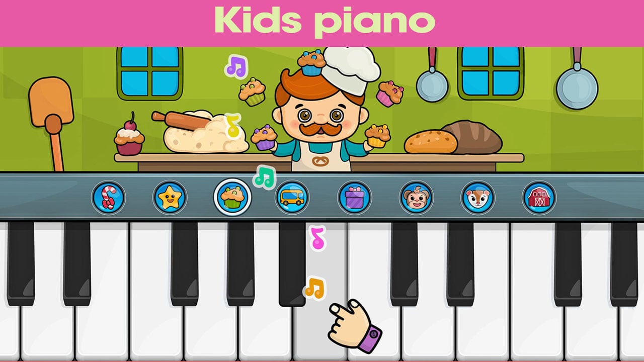 Kids piano poster