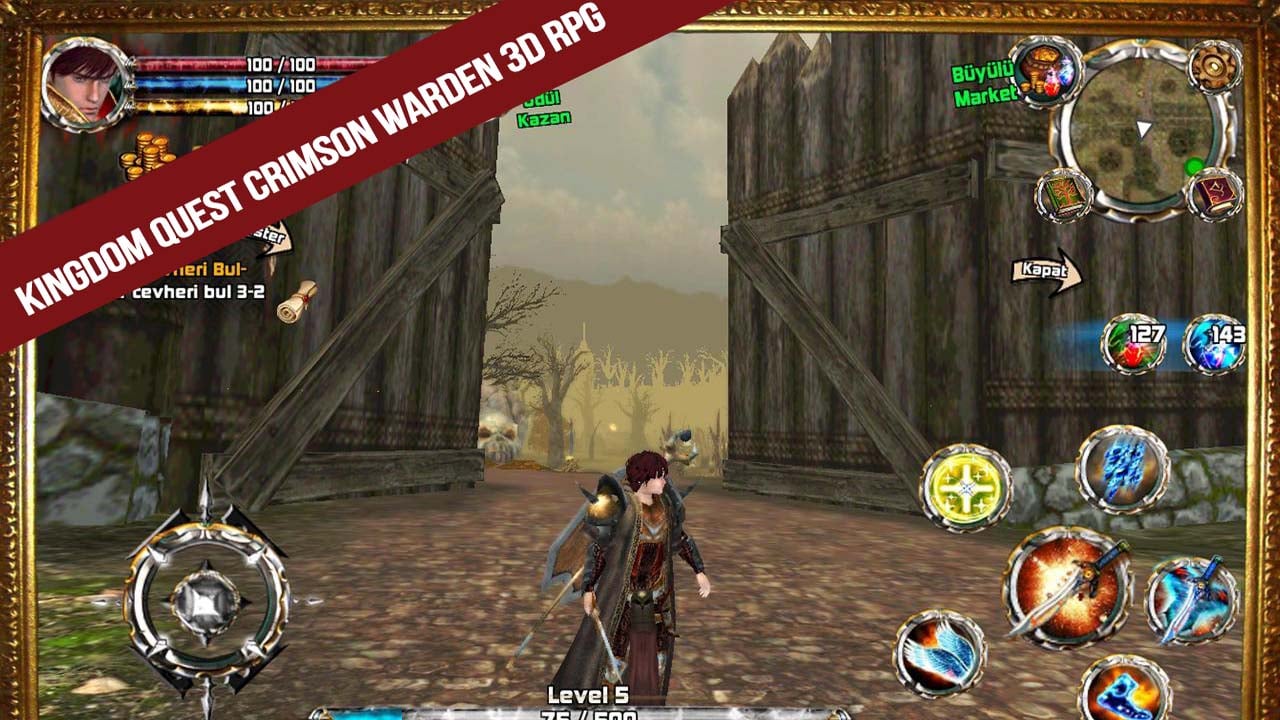 Kingdom Quest Crimson Warden 3D RPG poster