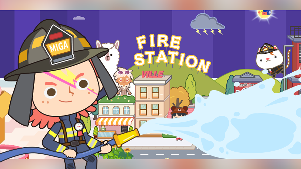 Miga Town: My Fire Station banner