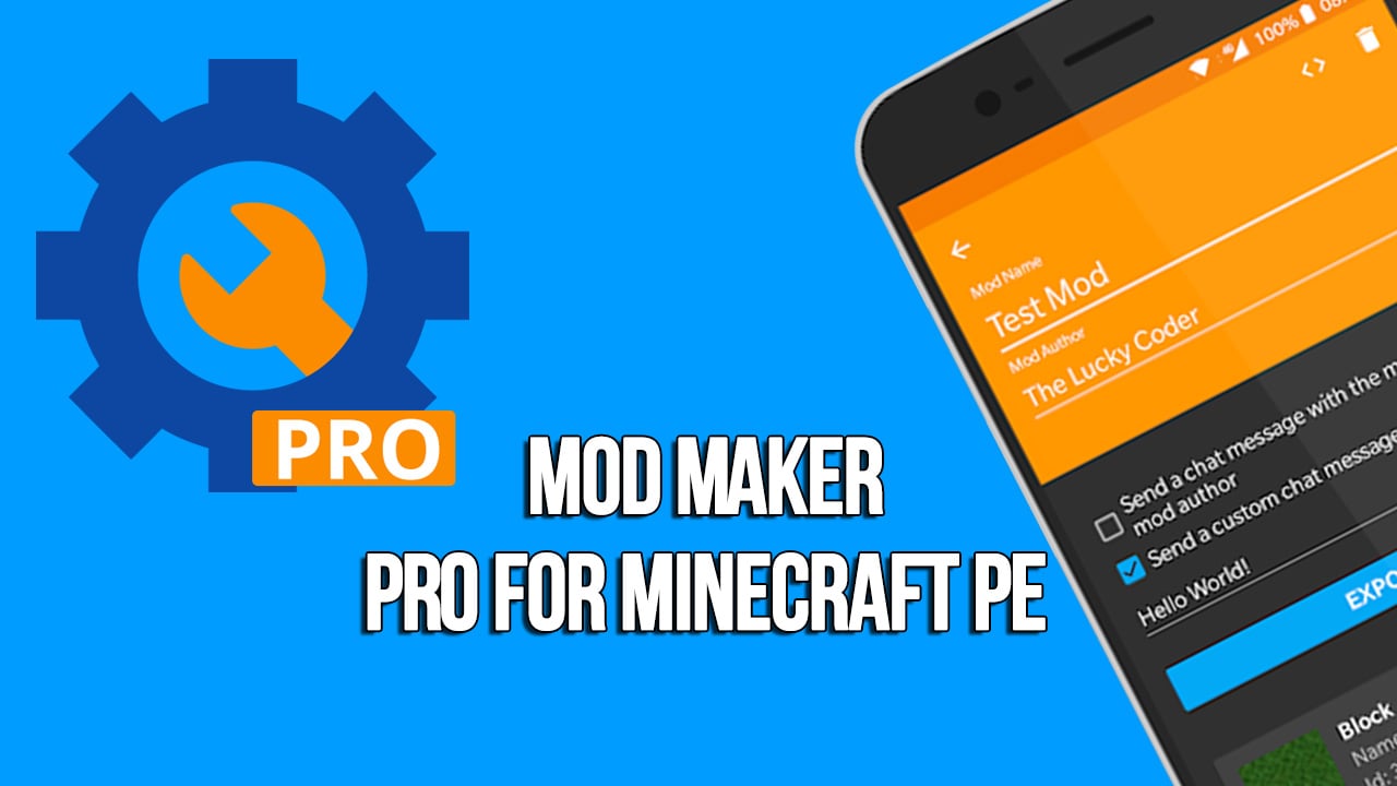 Mod Maker Pro for Minecraft PE poster