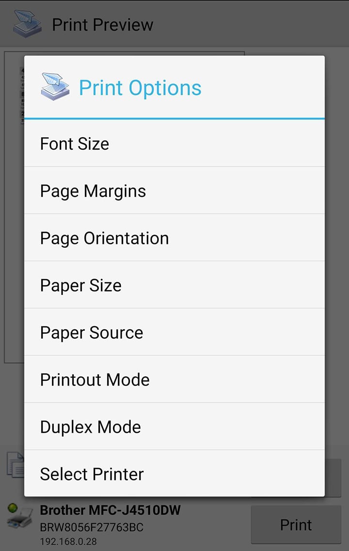 PrinterShare Mobile Print screen 3