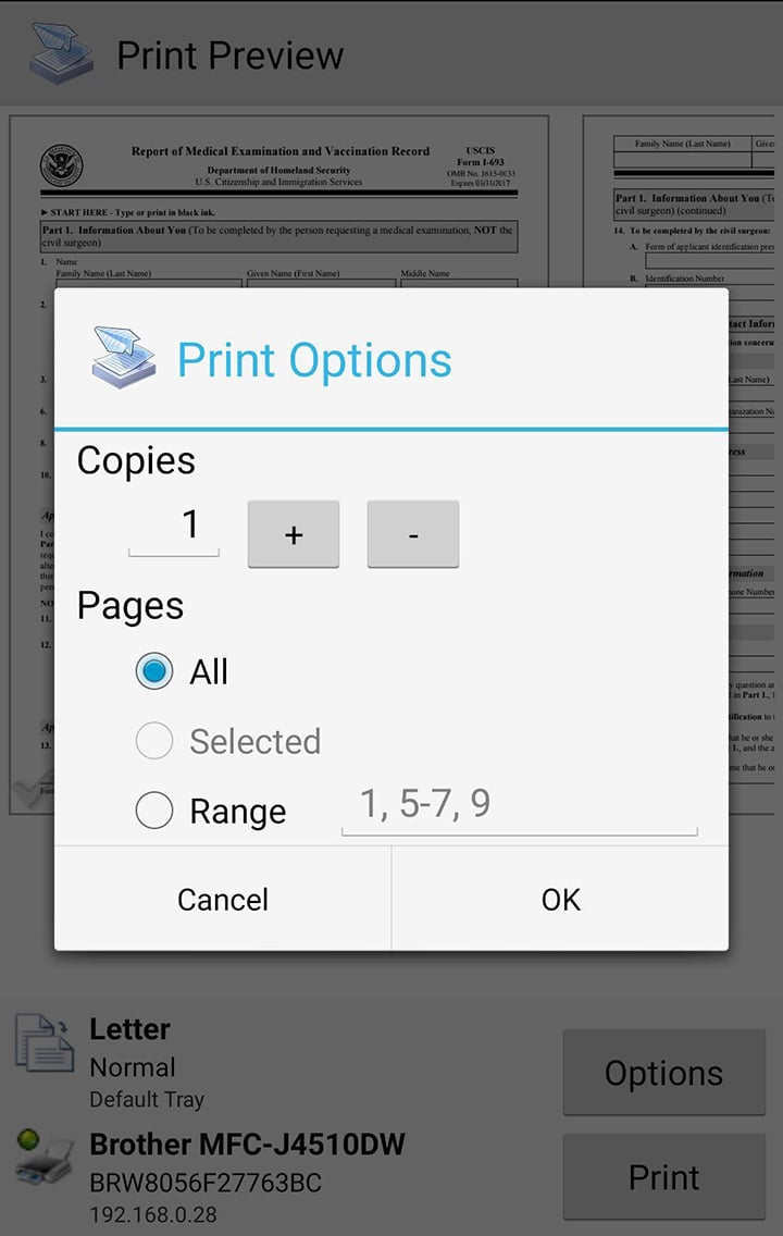 PrinterShare Mobile Print screen 4