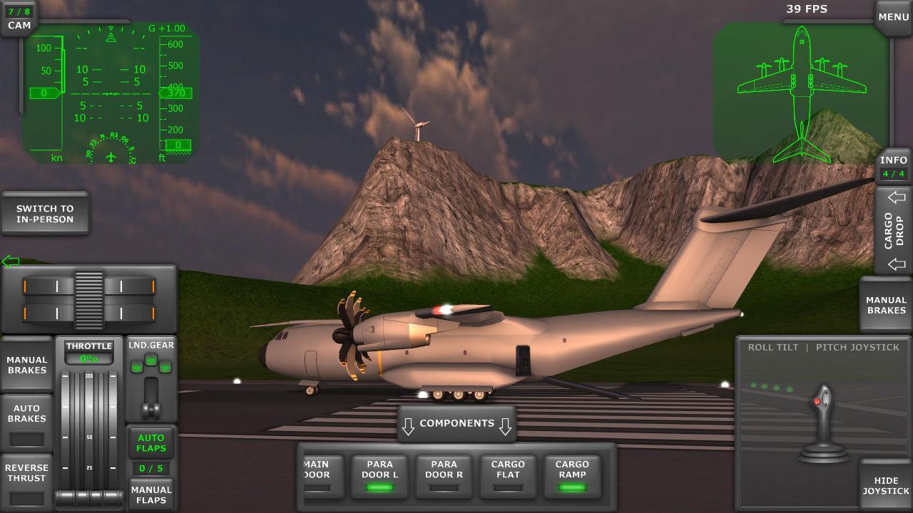 Turboprop Flight Simulator 3D screen 1