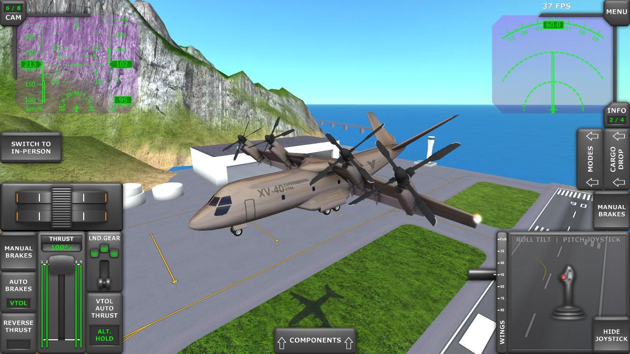 Turboprop Flight Simulator 3D screen 3