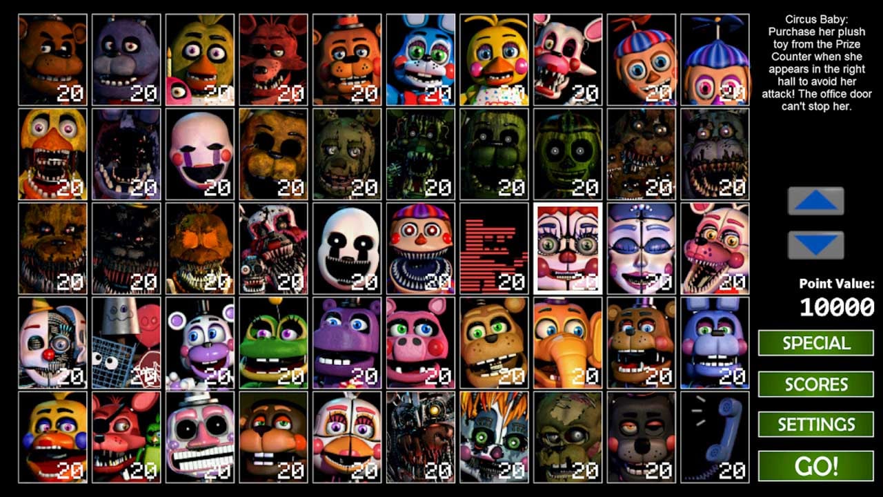 Ultimate Custom Night MOD APK 1.0.3 Download (Unlocked) free for Android