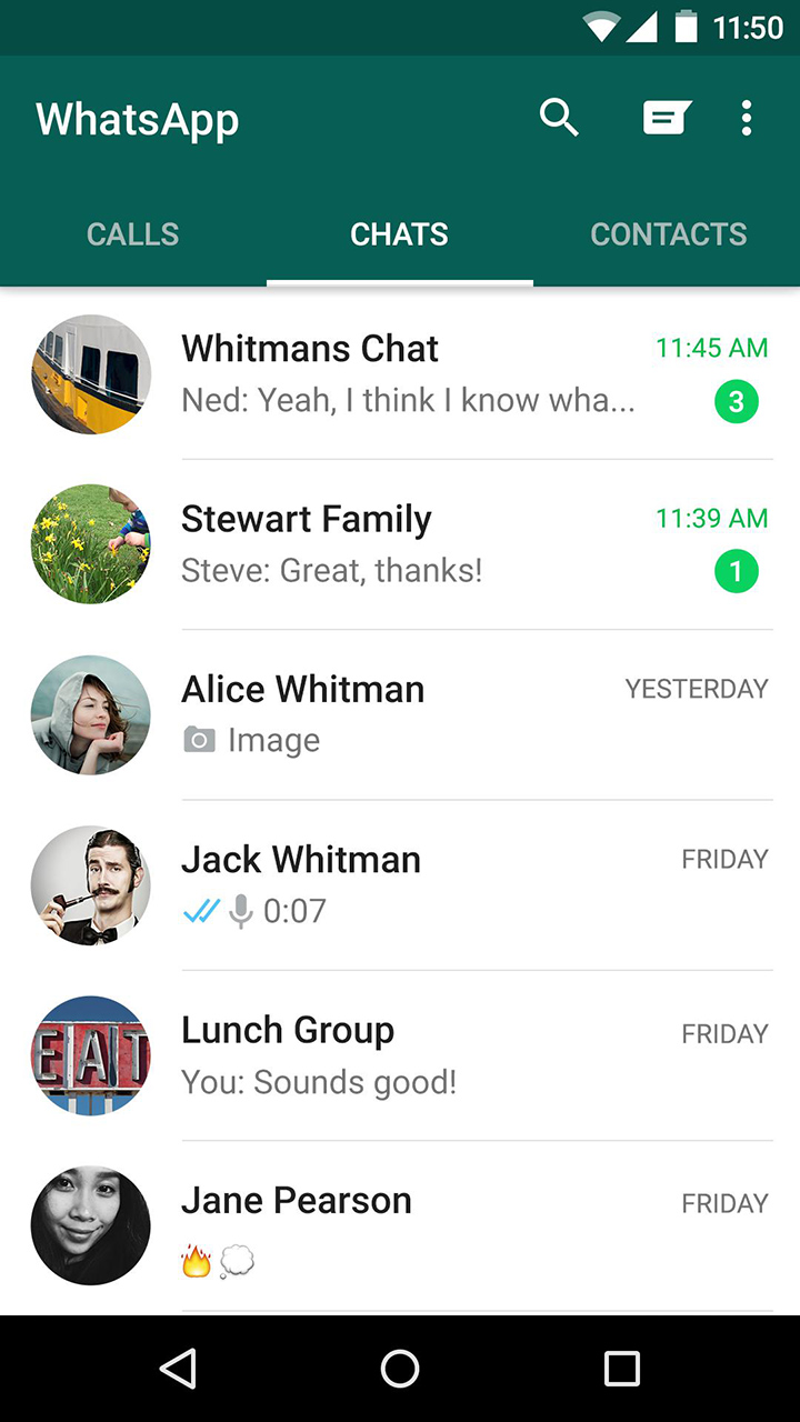 WhatsApp Messenger screen 5
