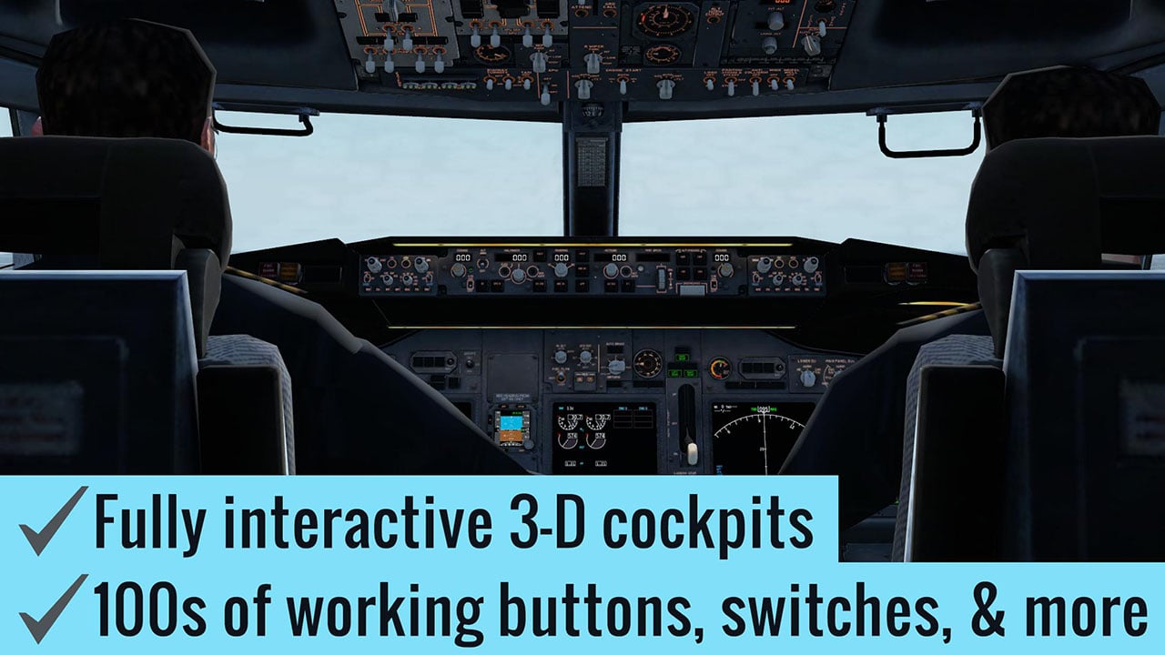 X Plane Flight Simulator screen 1