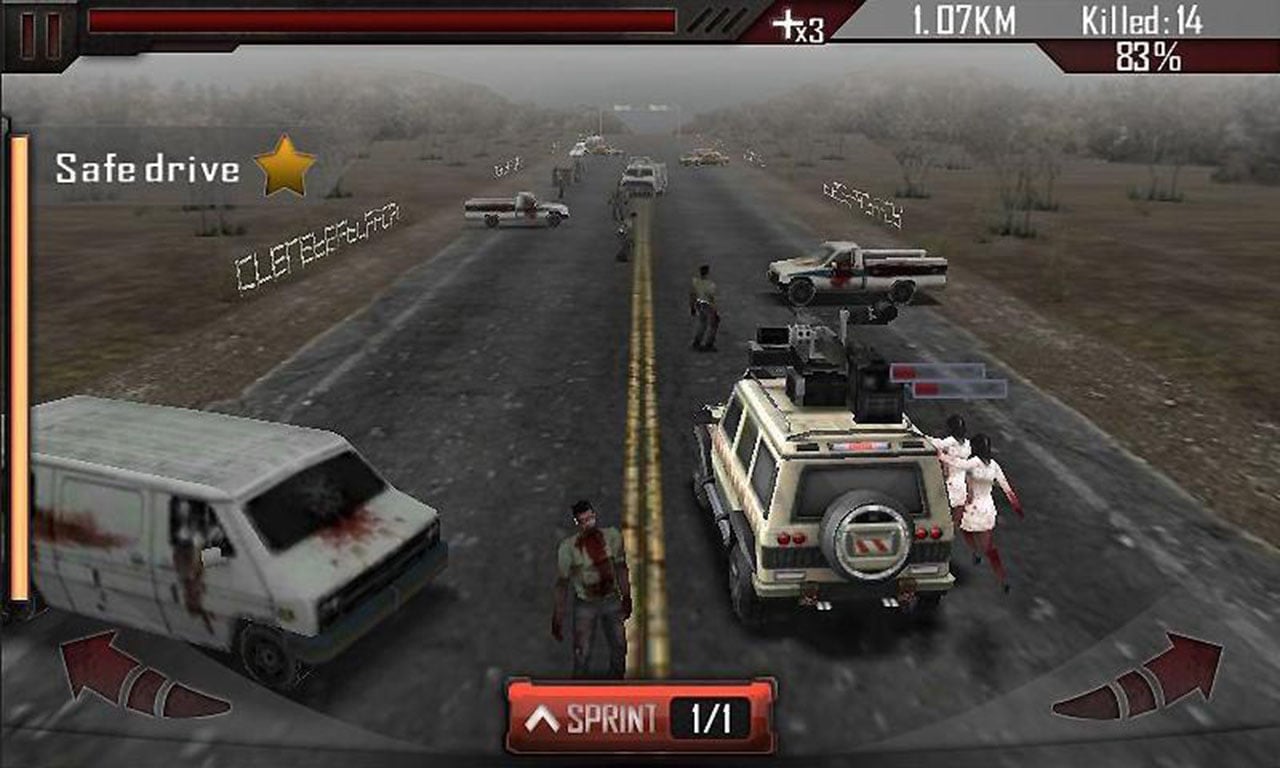 Zombie Roadkill 3D screen 3