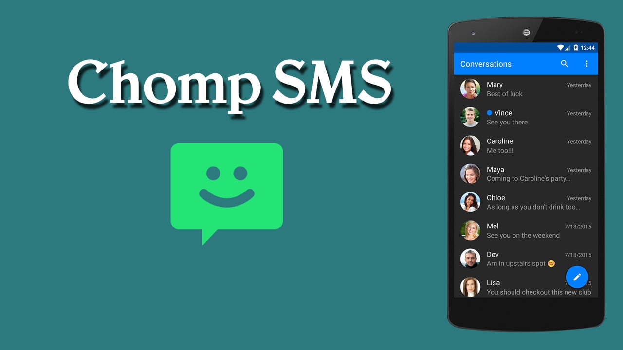 Chomp SMS poster