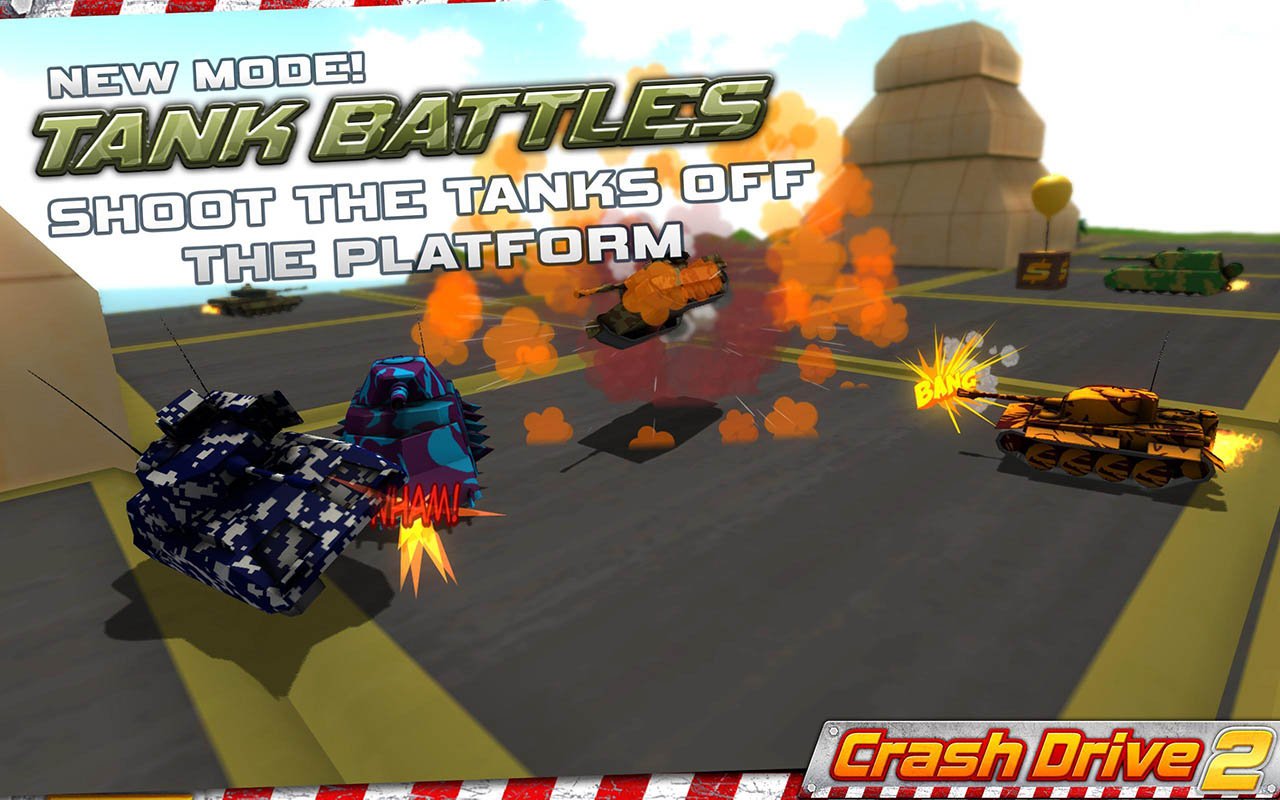 Crash Drive 2 3D racing cars screen 2