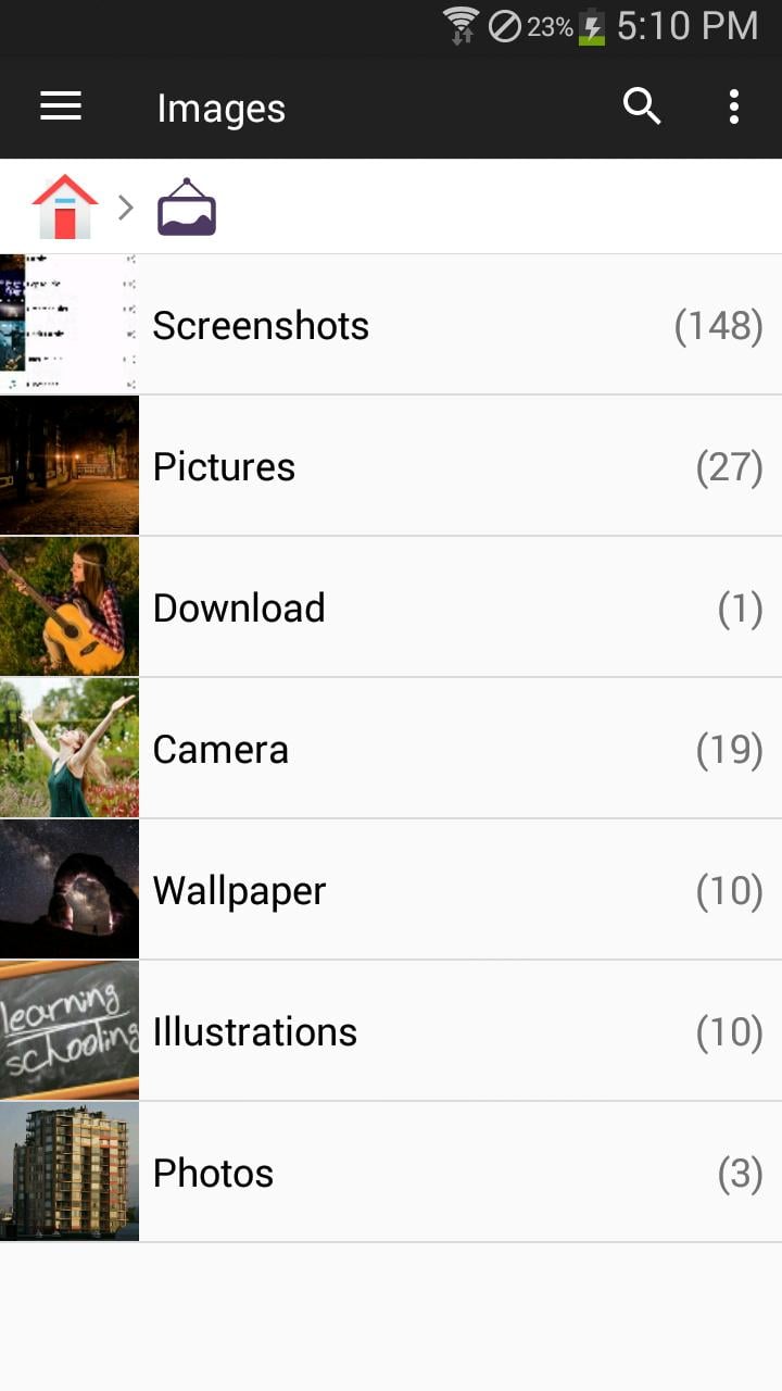 File Manager screen 2