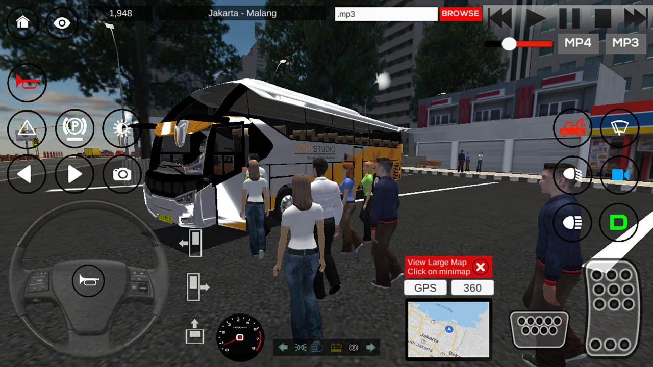 IDBS Bus Simulator screen 1