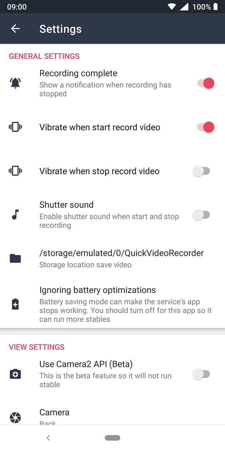 Quick Video Recorder screen 5