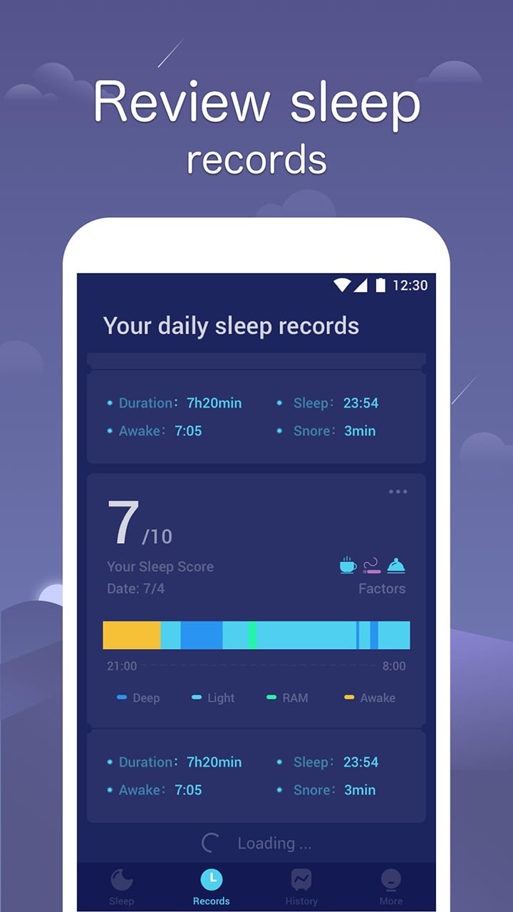 Sleep Monitor screen 5