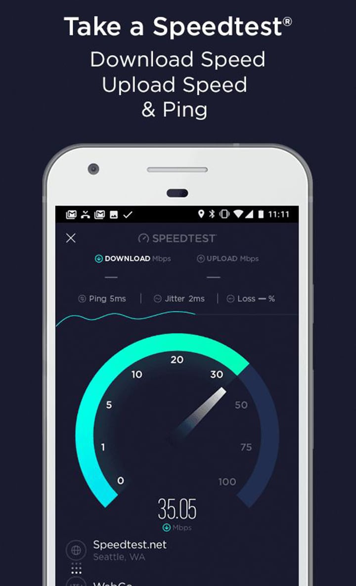 Speedtest screen 0