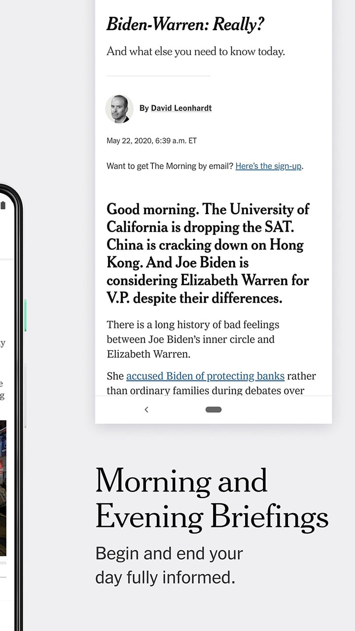 The New York Times screen 1