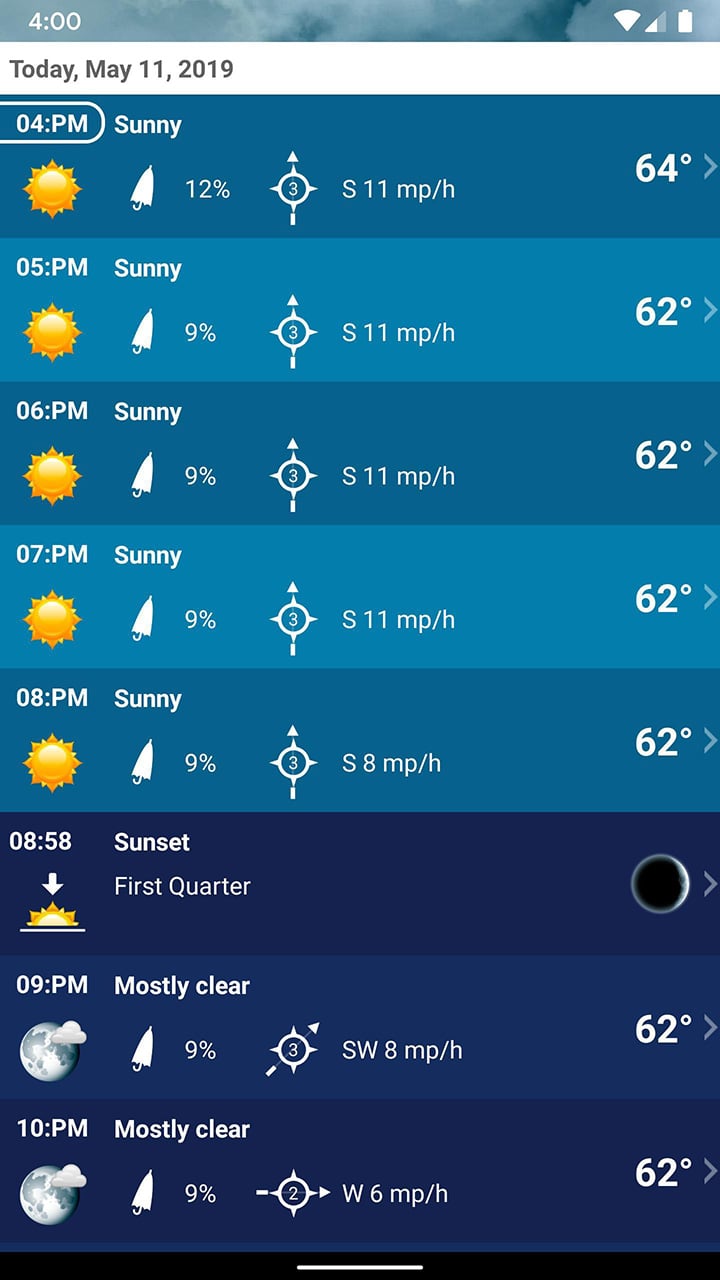 Weather XL PRO screen 3