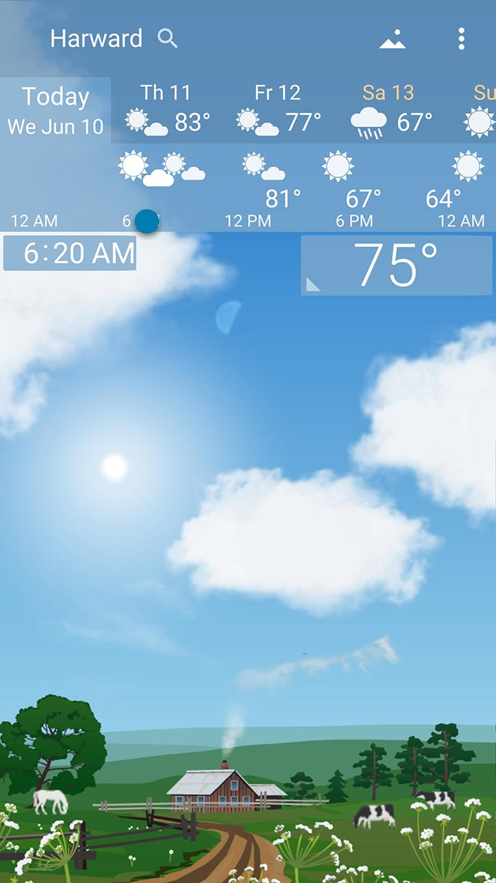 YoWindow Weather screen 1