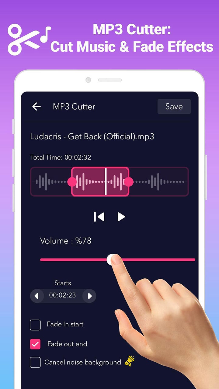 AudioApp MP3 Cutter and Ringtone Maker screen 0