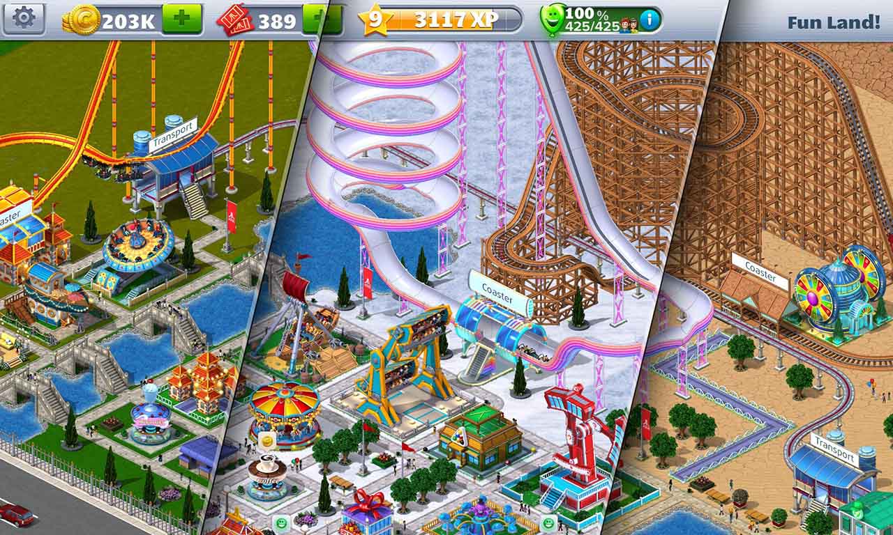 RollerCoaster Tycoon 4 Mobile screen 1