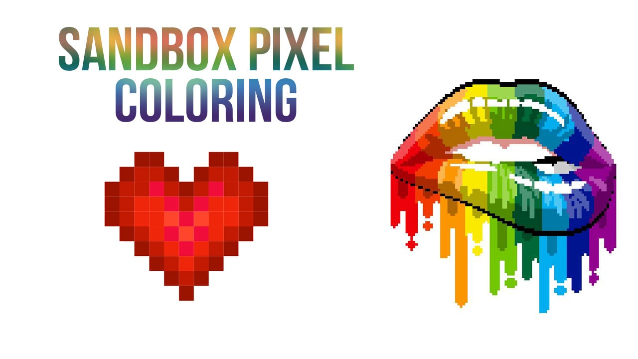 Sandbox Pixel Coloring poster