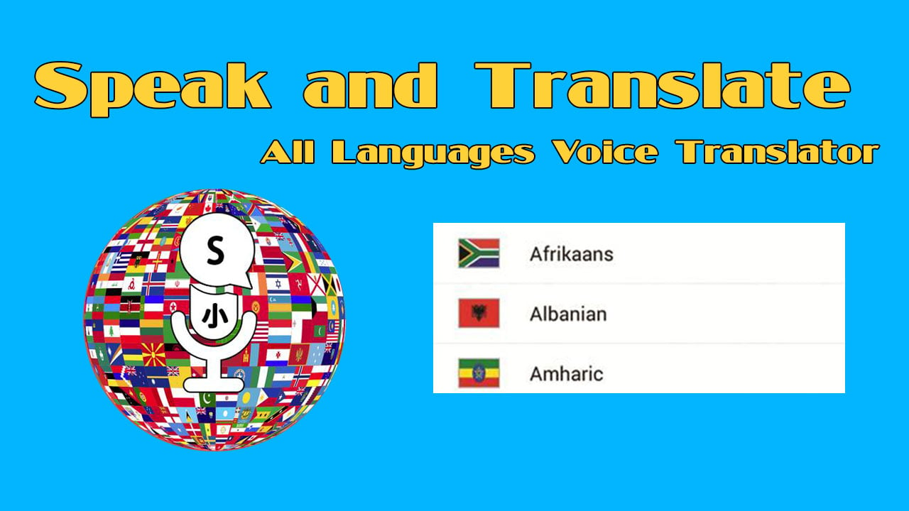 Speak and Translate All Languages Voice Translator poster